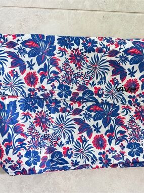 Vive Floral wheelchair bag  in Blue and Pink